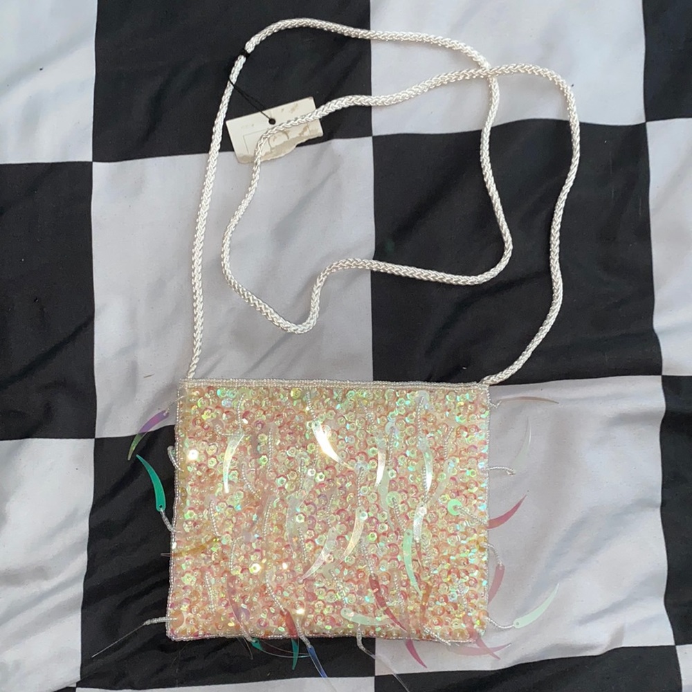 Iridescent crossbody bag
